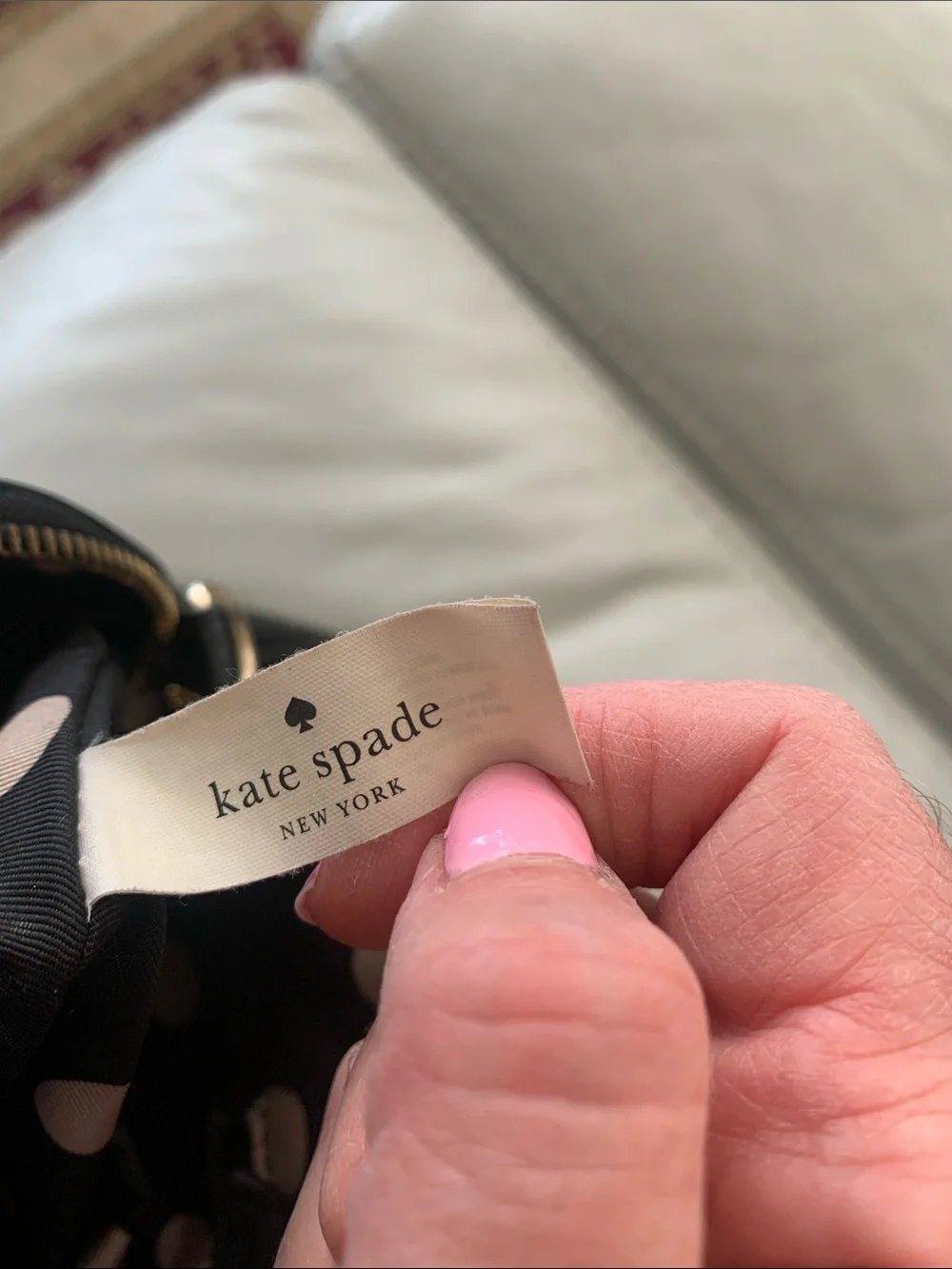 kate spade Black Patent Leather Satchel with Gold Hardware